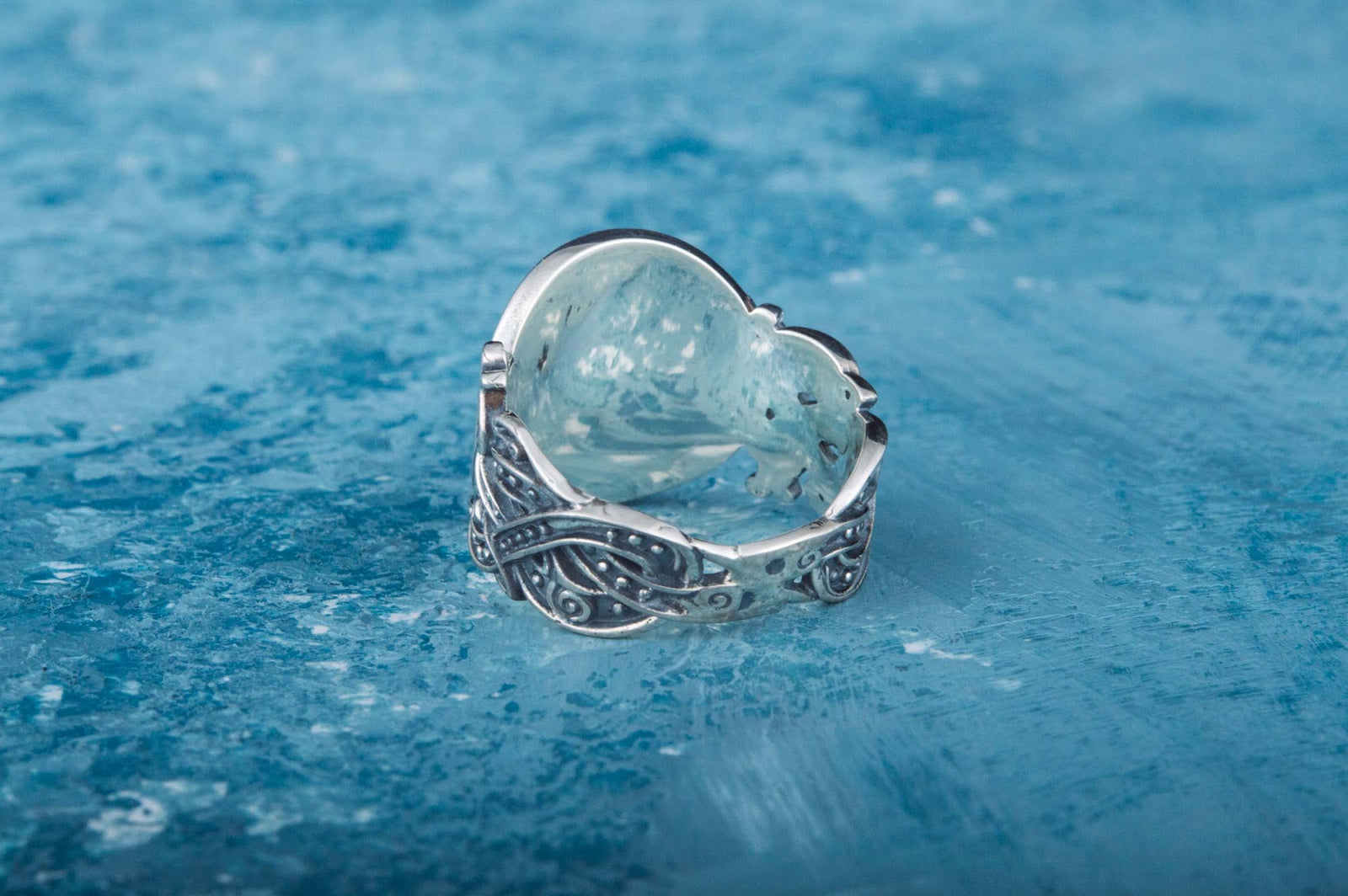 Bague Aegishjalmur et Ornement Chevalière — Argent 925