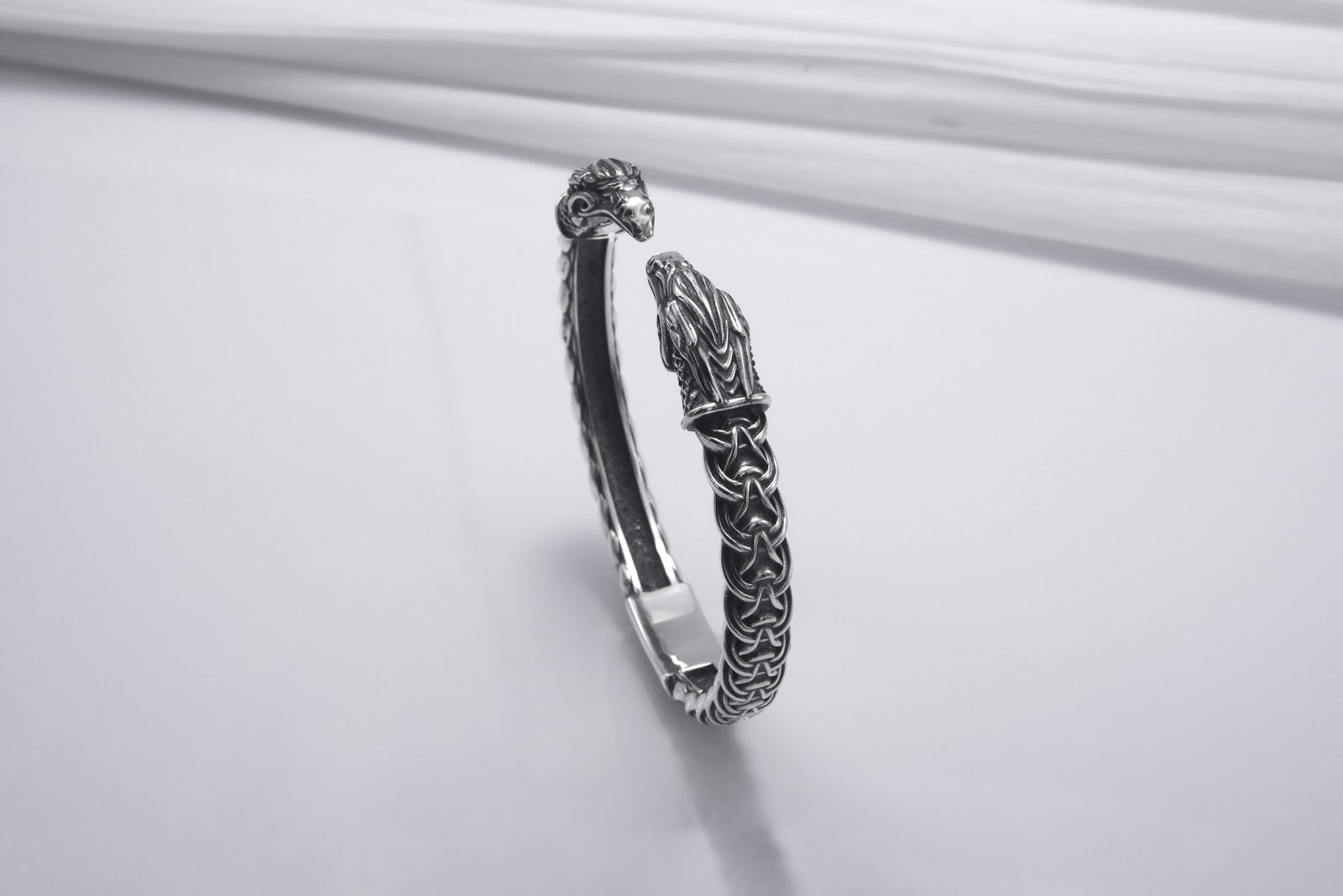 Bracelet Corbeaux et Ornement — Argent 925