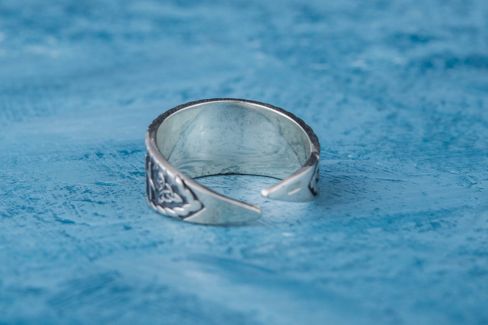 Bague Salut à Odin et Valknut — Argent 925