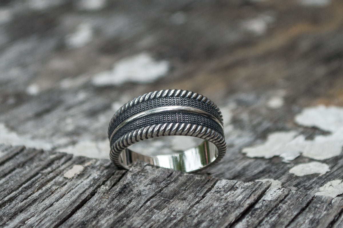 Bague Anneau Viking Floki — Argent 925