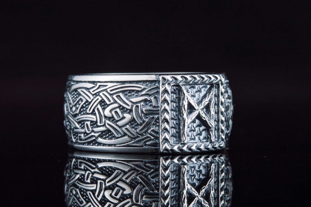 Bague Runique Floki — Argent 925