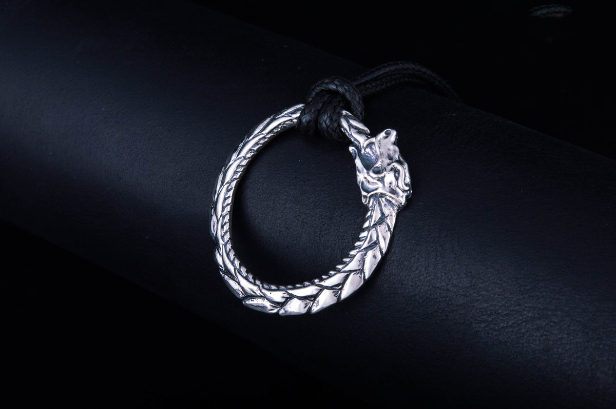 Pendentif Ouroboros Viking — Argent 925