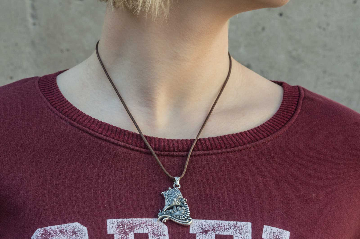Pendentif Drakkar Ragnar — Argent 925