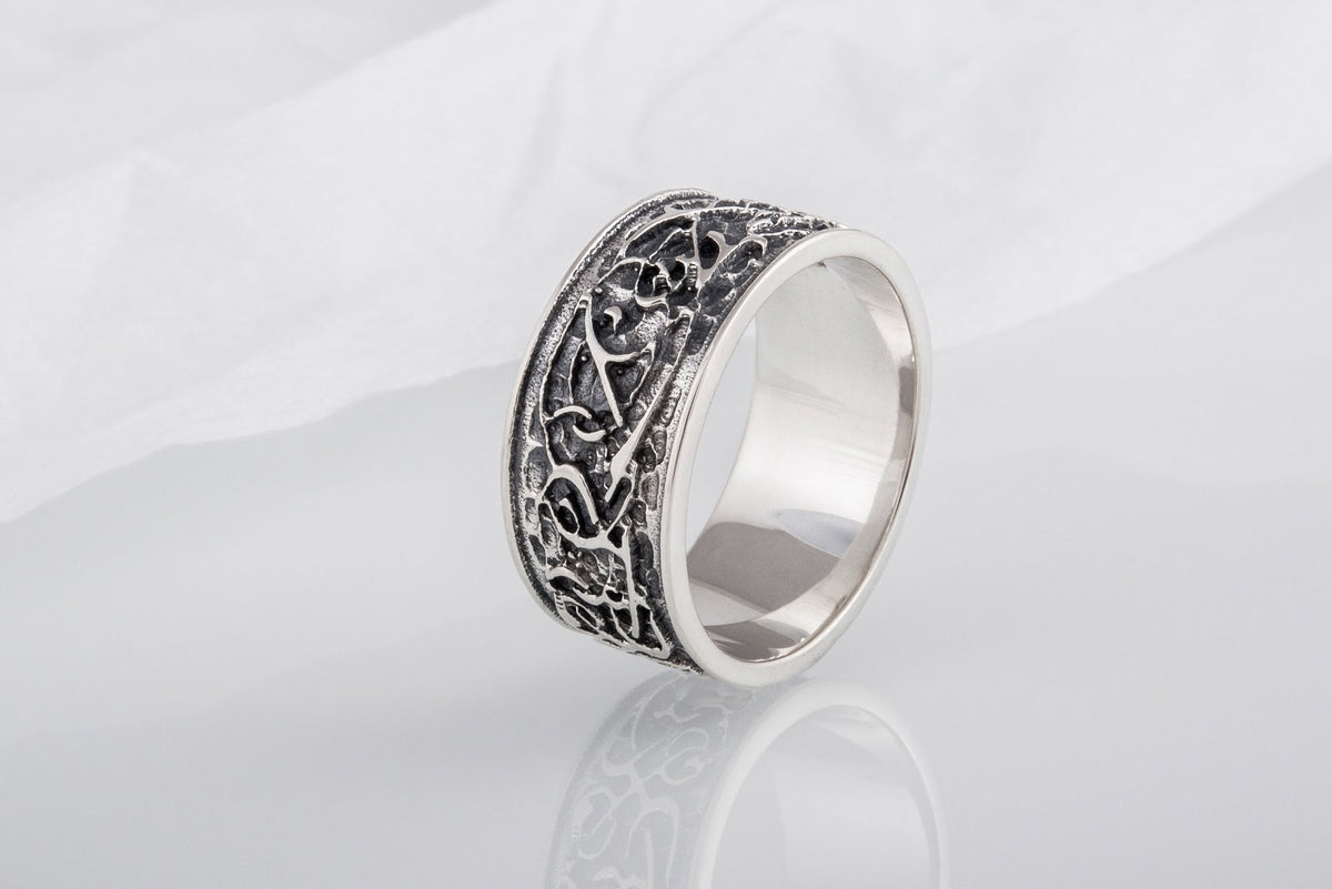 Bague Anneau Viking Ragnar — Argent 925