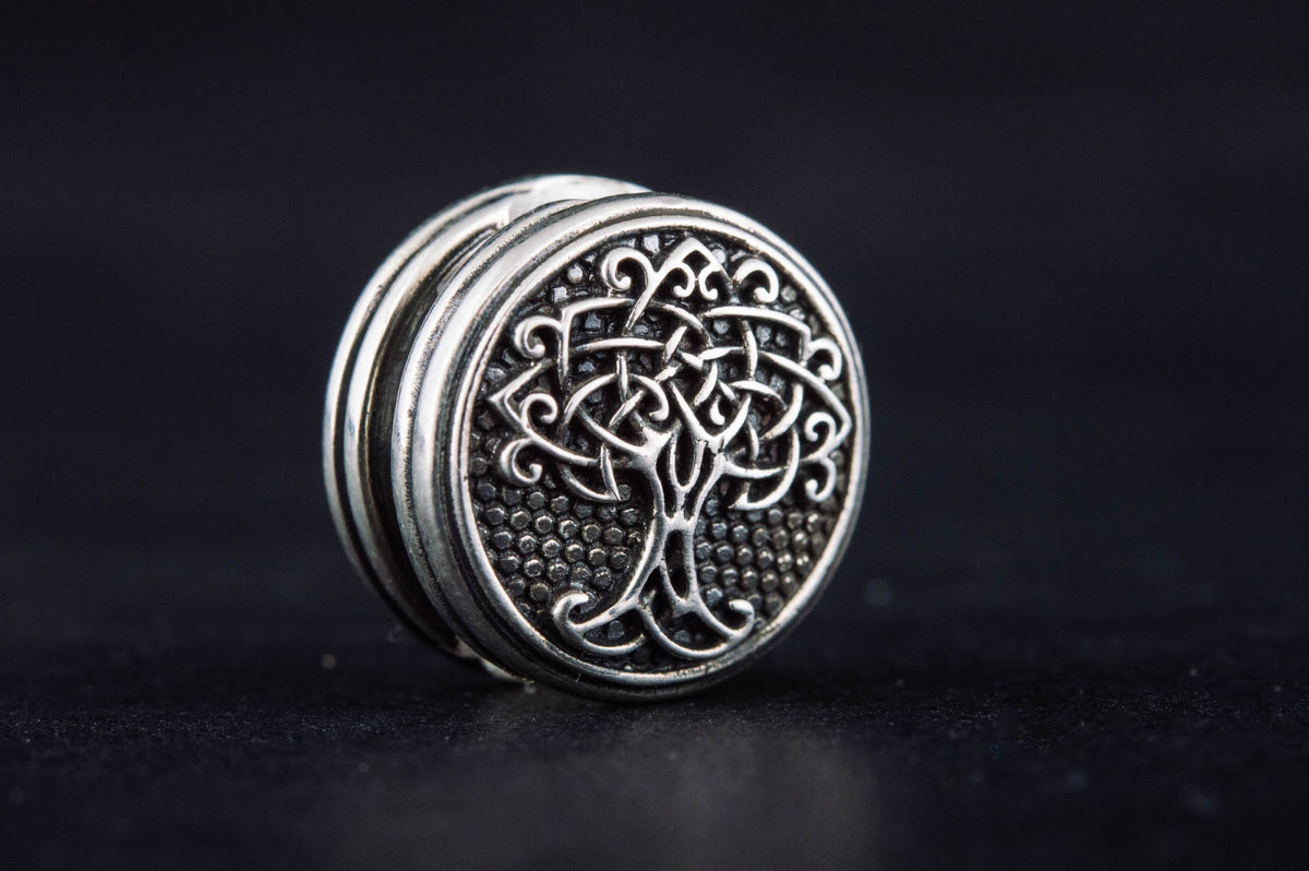 Perle de Barbe Médaillon Yggdrasil — Argent 925