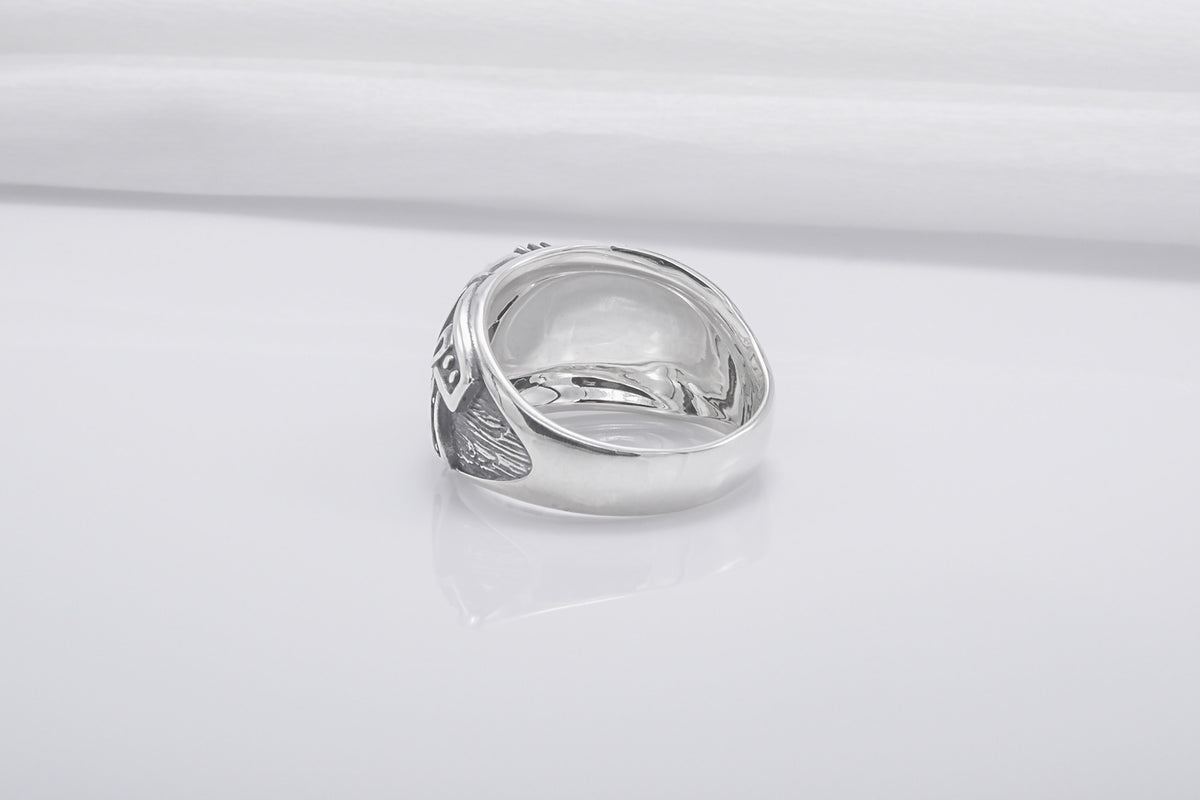 Bague Chevalière Viking Egil — Argent 925