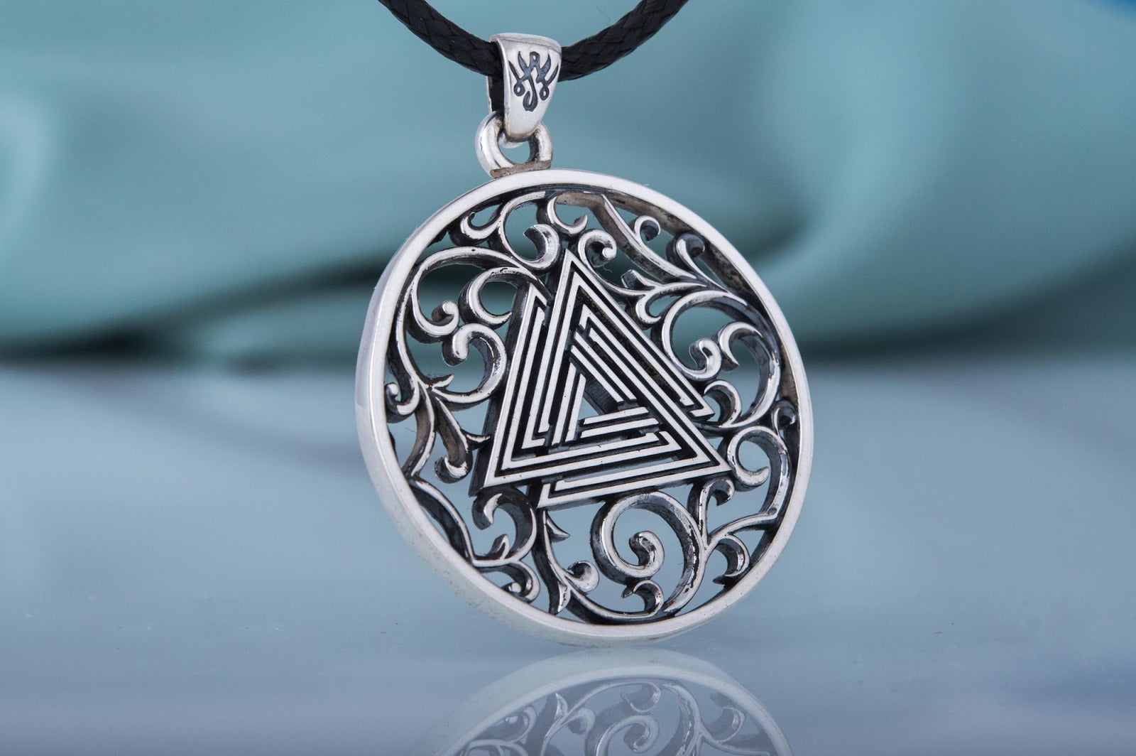 Pendentif Valknut Viking — Argent 925