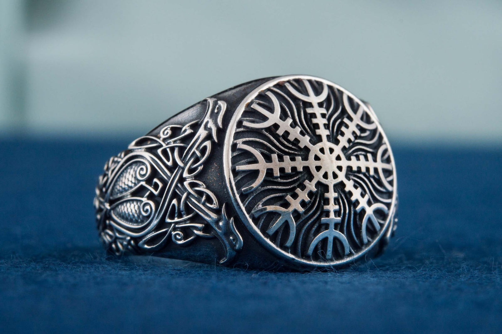 Bague Aegishjalmur et Ornement Ivar — Argent 925