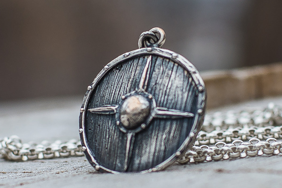 Pendentif Bouclier Sigurd — Argent 925
