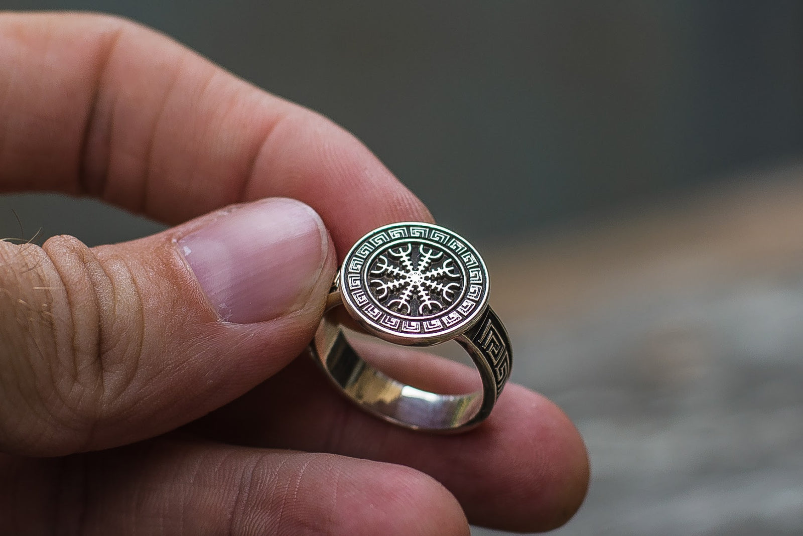 Bague Chevalière Viking Ragnar — Argent 925