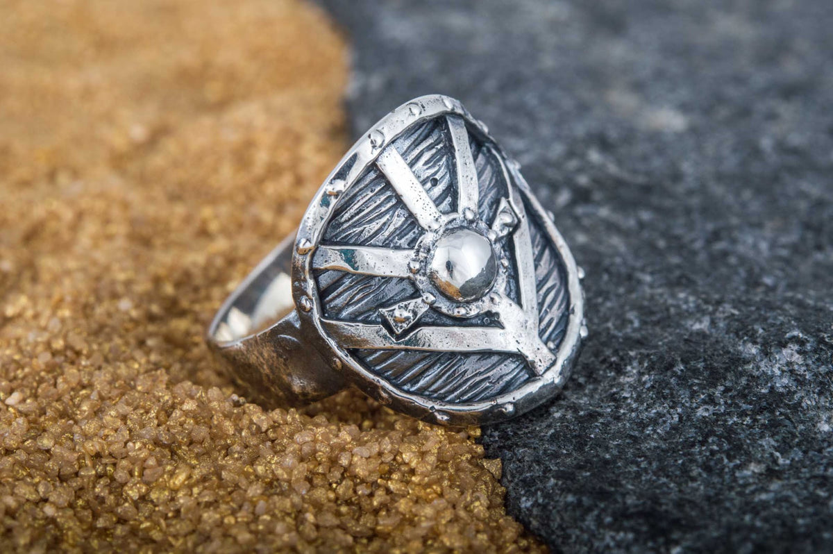 Bague Bouclier — Argent 925