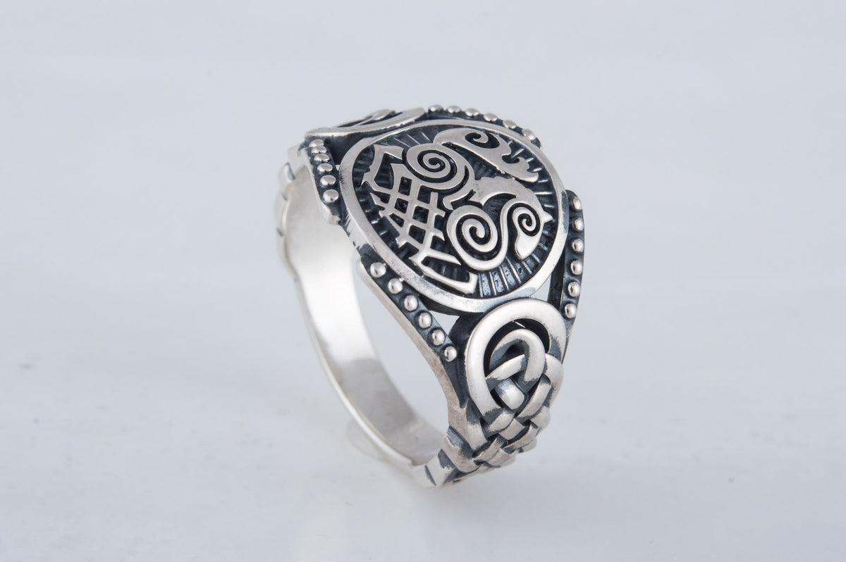 Bague Sleipnir et Ornement — Argent 925
