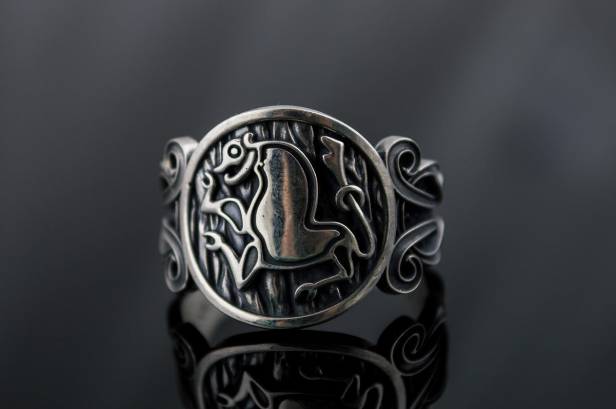 Bague Chevalière Viking Einar — Argent 925