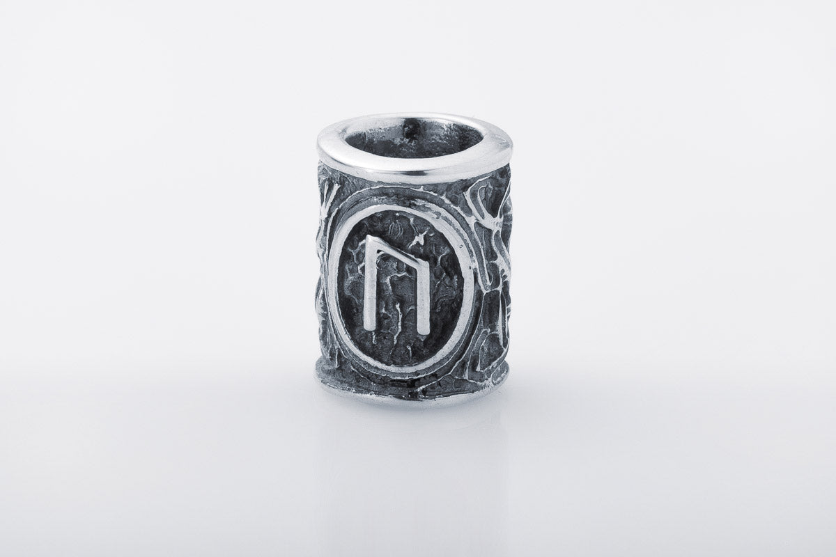 Perle de Barbe Rune Uruz — Argent 925
