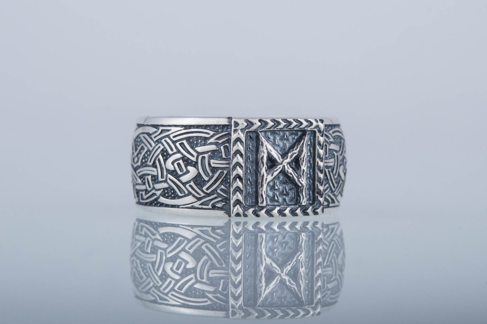 Bague Runique Floki — Argent 925