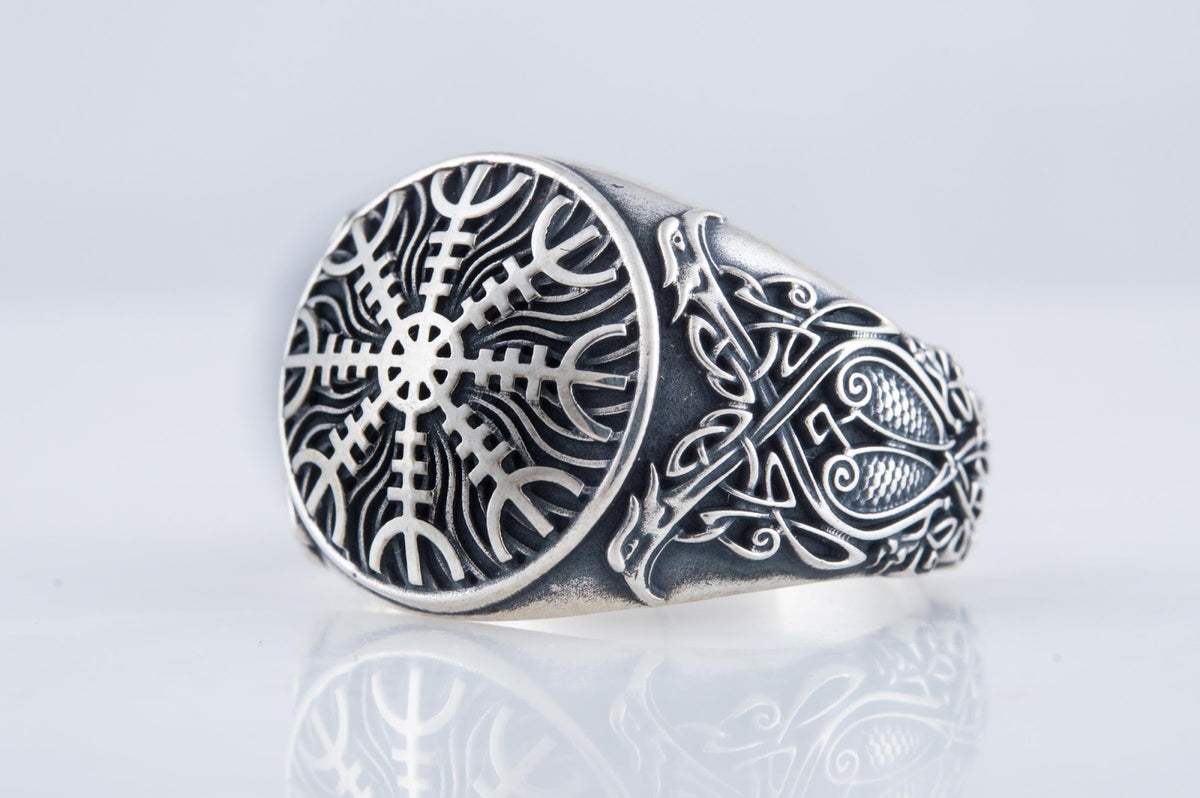 Bague Aegishjalmur et Ornement Ivar — Argent 925