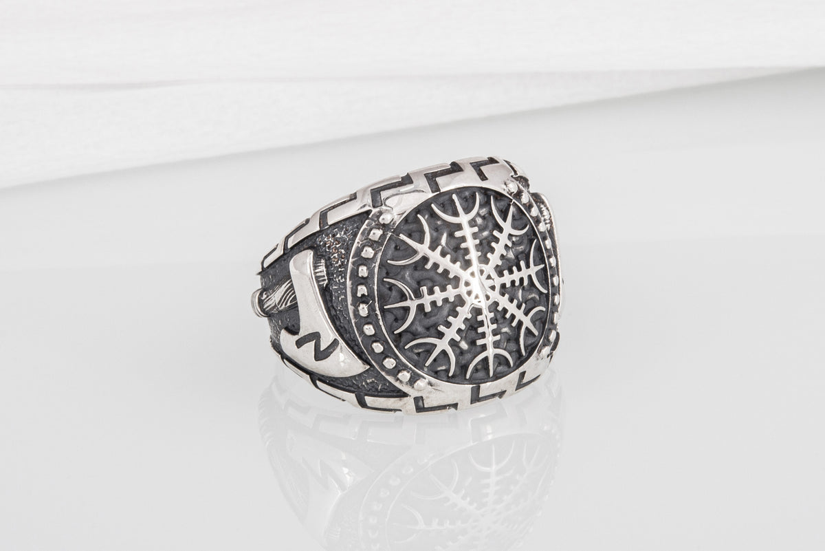 Bague Brutal et Aegishjalmur — Argent 925