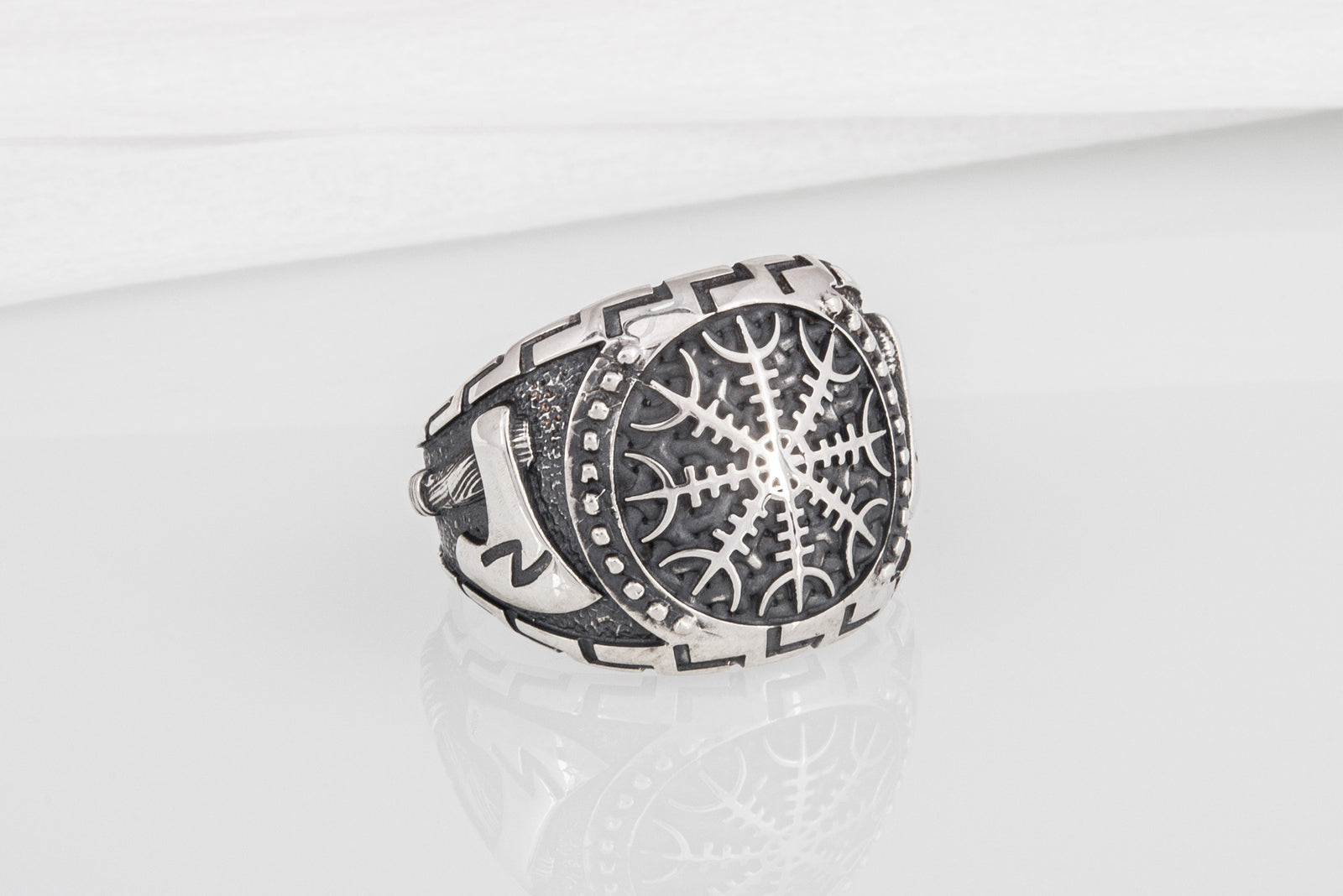 Bague Brutal et Aegishjalmur — Argent 925