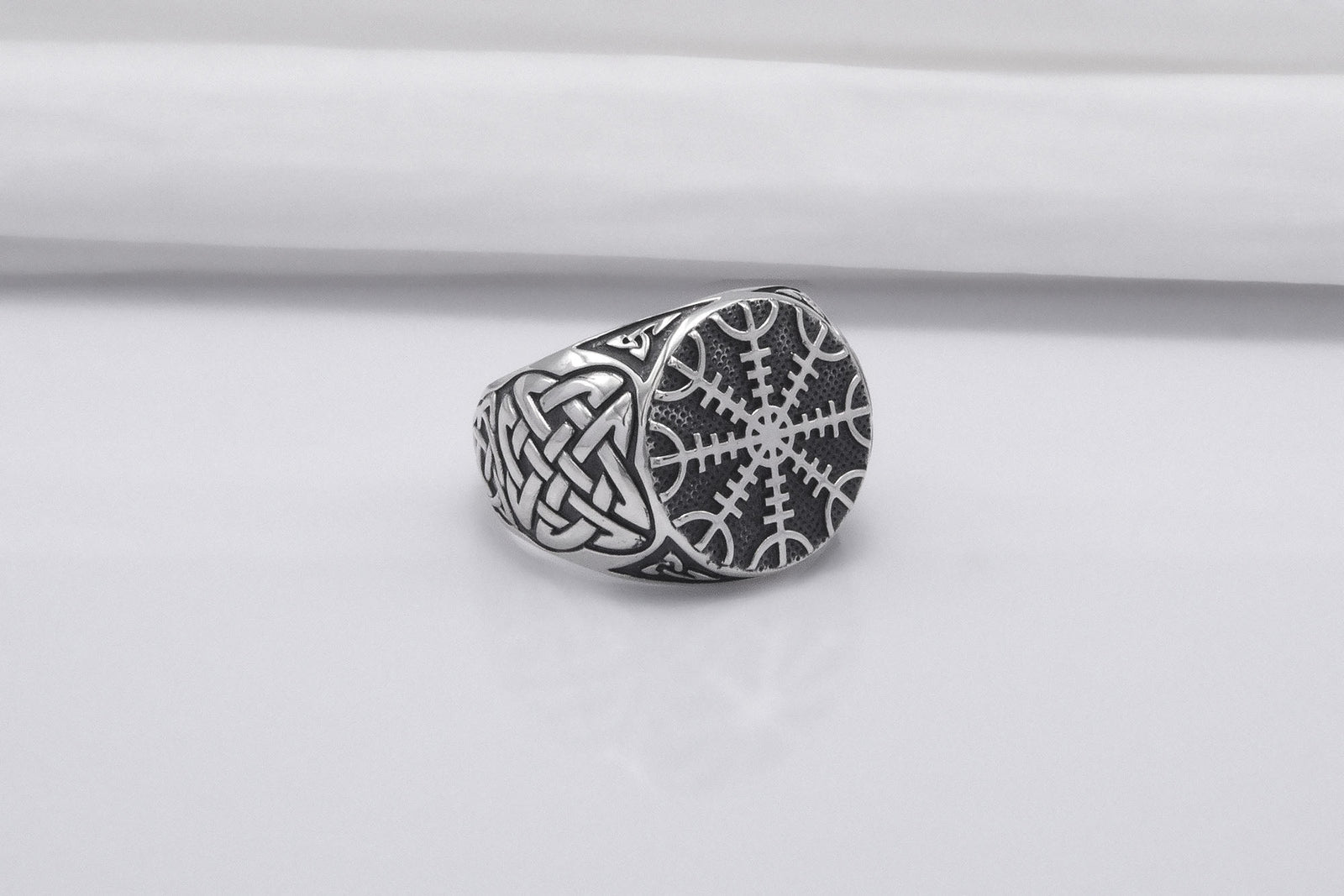 Bague Chevalière Viking Freyja — Argent 925