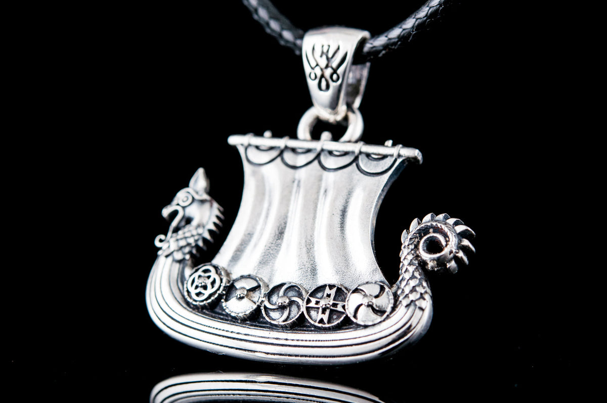 Pendentif Drakkar Bjorn — Argent 925