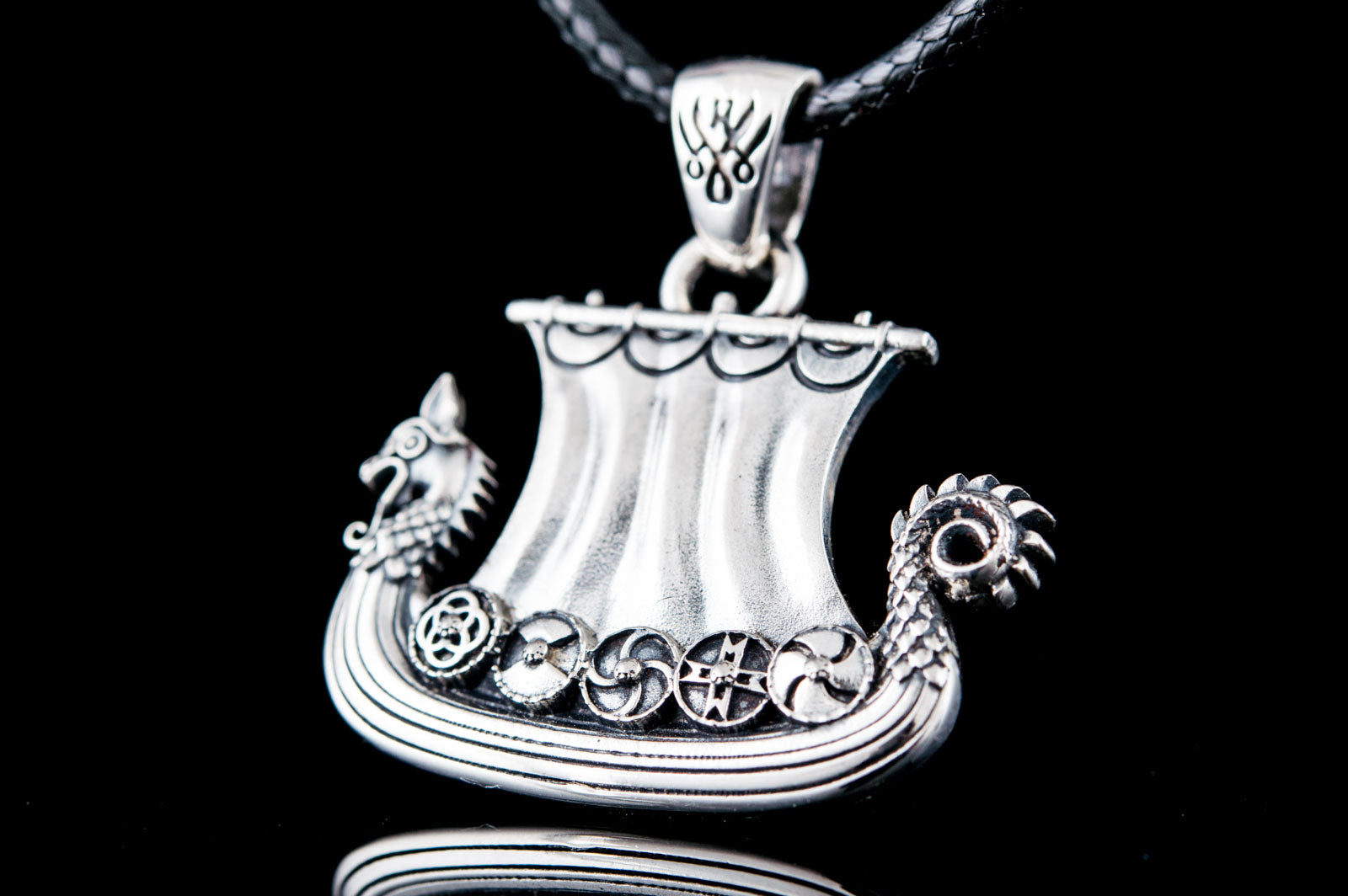 Pendentif Drakkar Bjorn — Argent 925