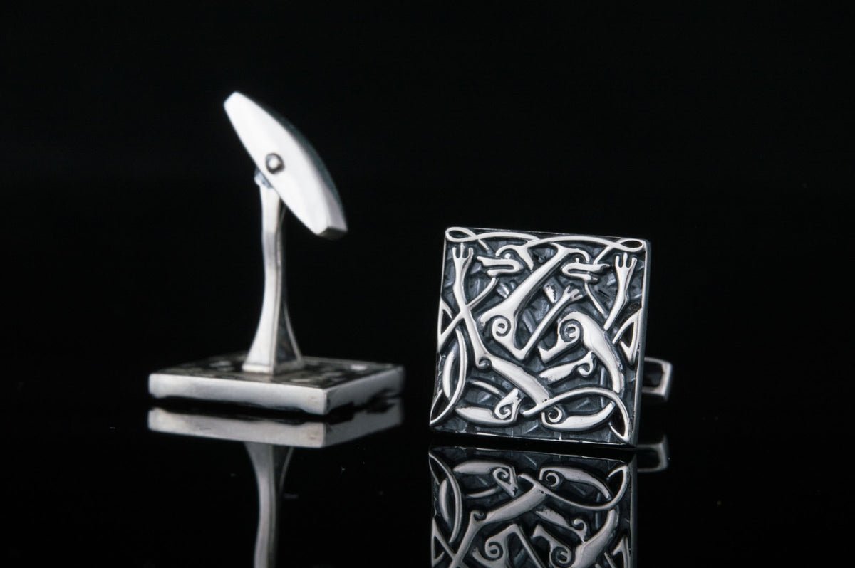 Boutons de manchette Viking Solveig — Argent 925