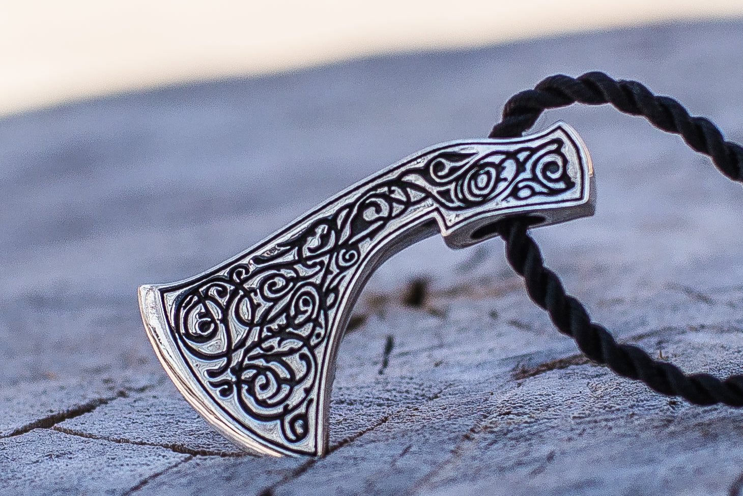 Pendentif Hache et Ornement Mokosh — Argent 925