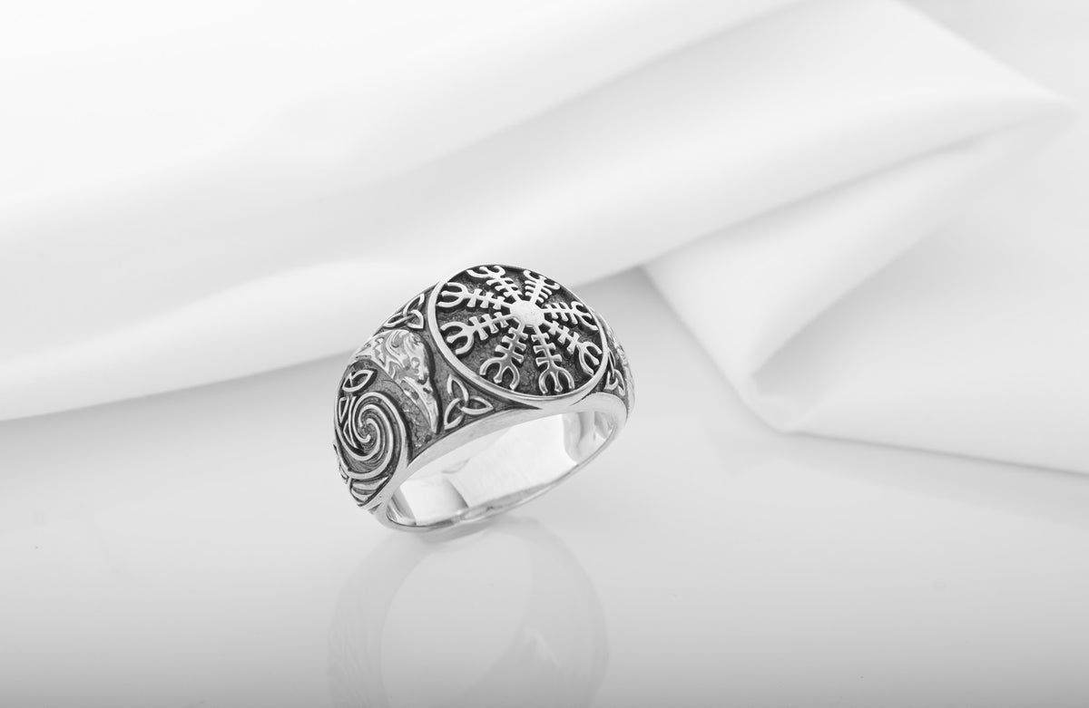 Bague Chevalière Viking Harald — Argent 925