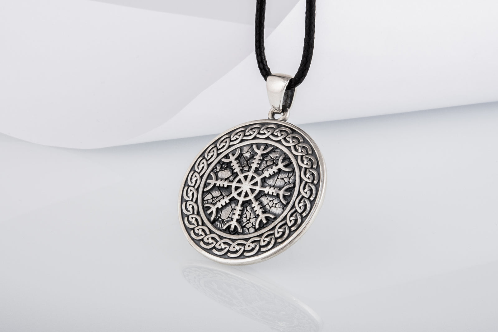 Pendentif Aegishjalmur et Ornement — Argent 925