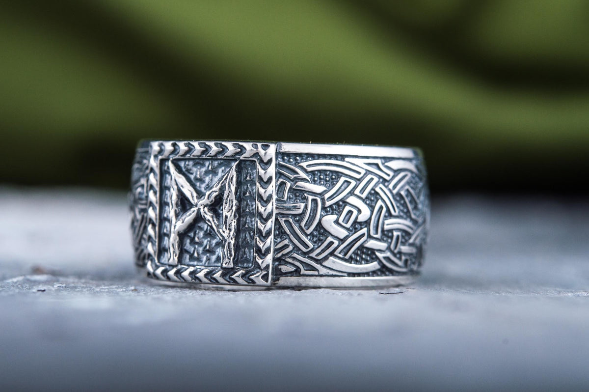 Bague Runique Floki — Argent 925