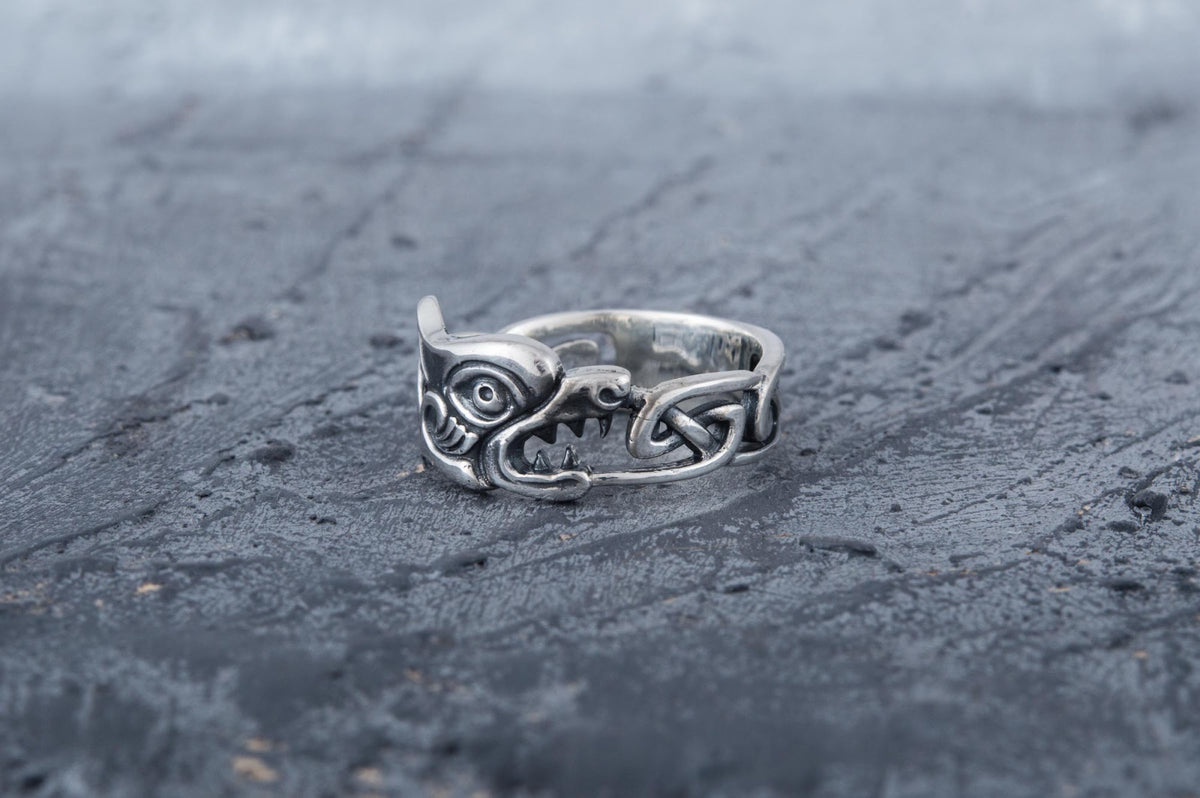 Bague Fenrir et Ornement — Argent 925
