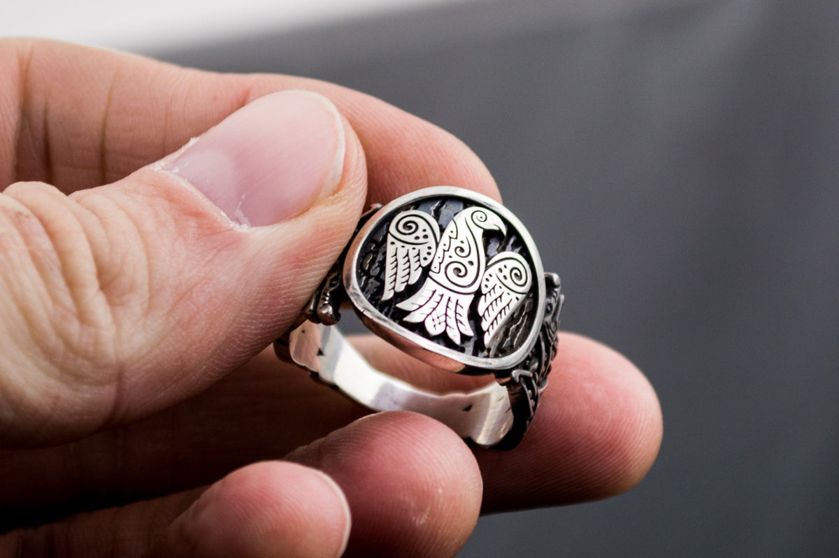 Bague Chevalière Viking Hakon — Argent 925