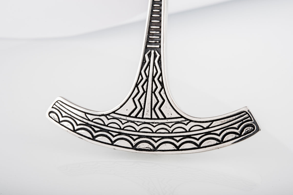 Pendentif Marteau de Thor et Mjölnir Sigrid — Argent 925