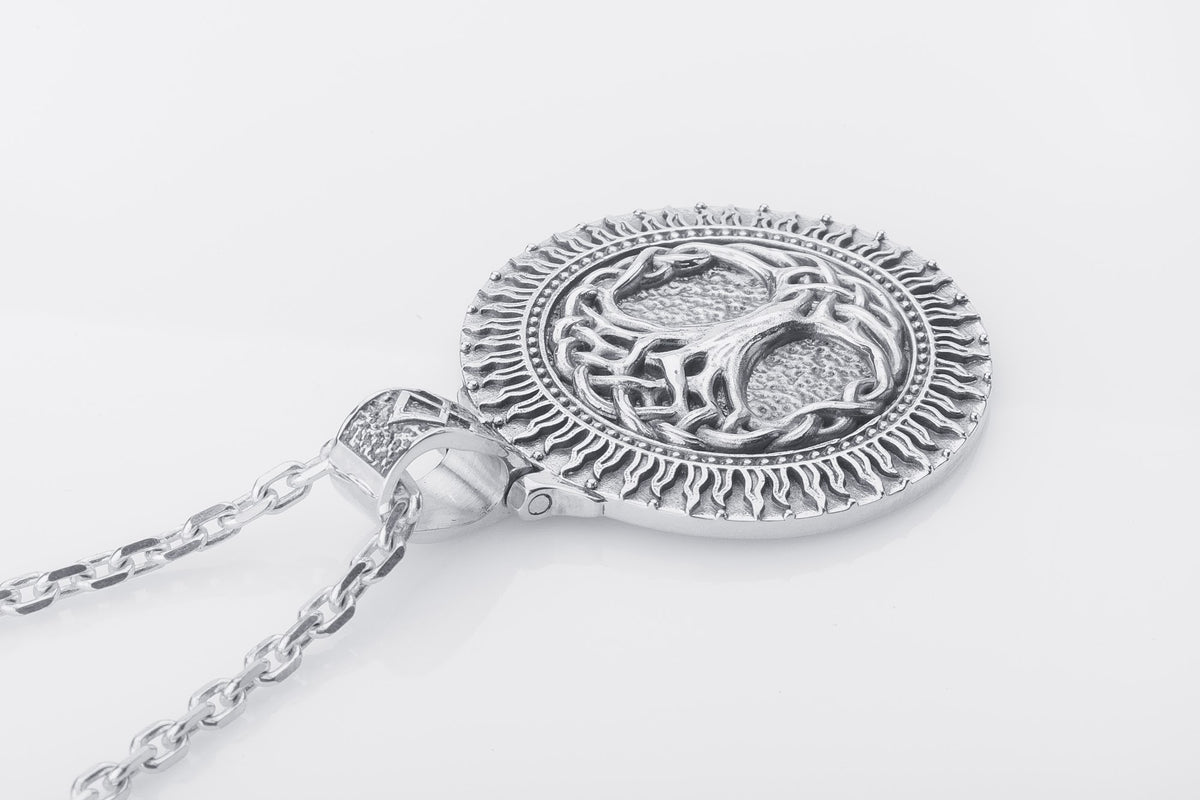 Pendentif Yggdrasil Grand Modèle — Argent 925