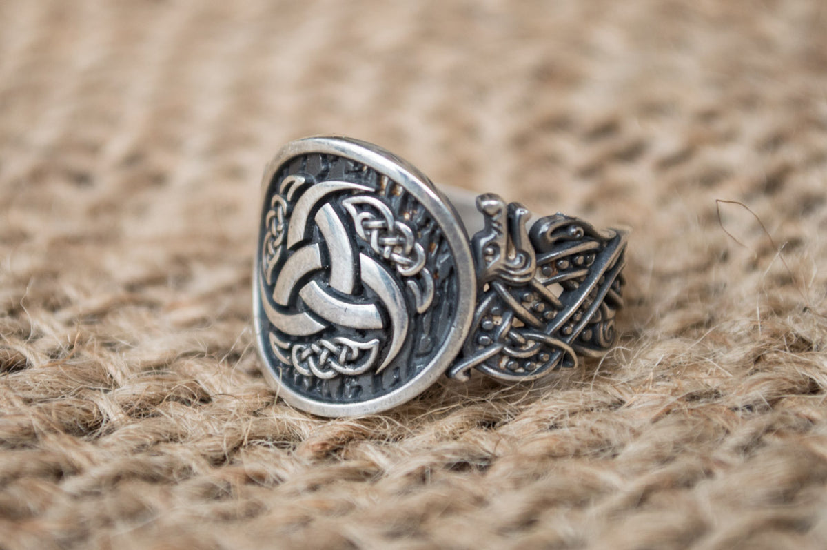 Bague Chevalière Viking Ulf — Argent 925