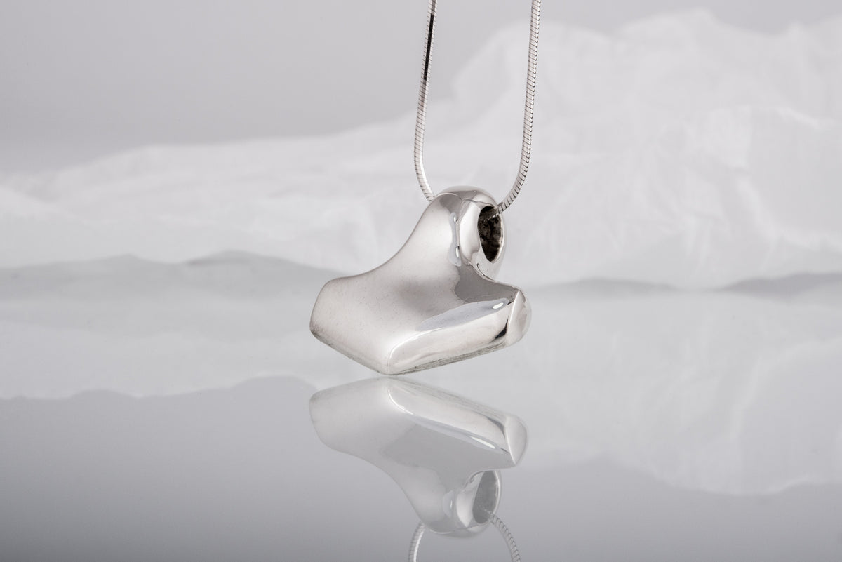 Pendentif Lisse Marteau de Thor et Mjölnir — Argent 925