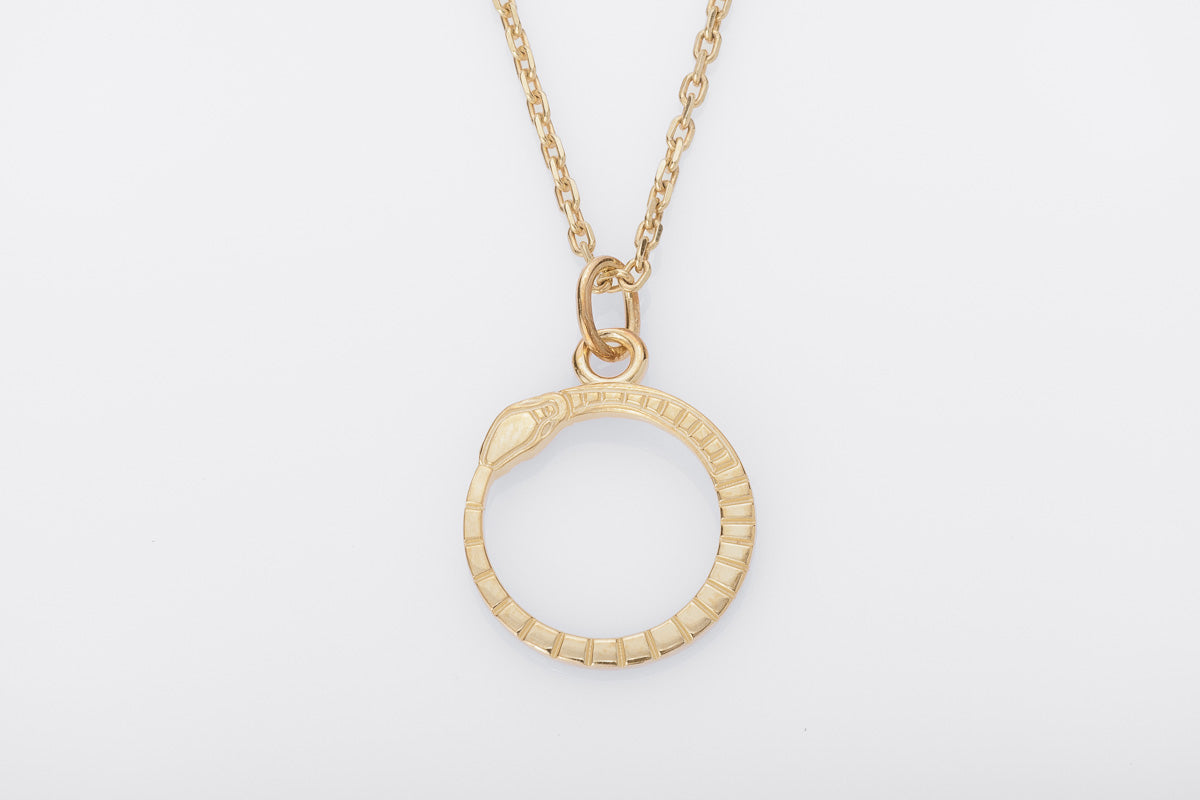 Pendentif Ouroboros Miniature — Argent 925