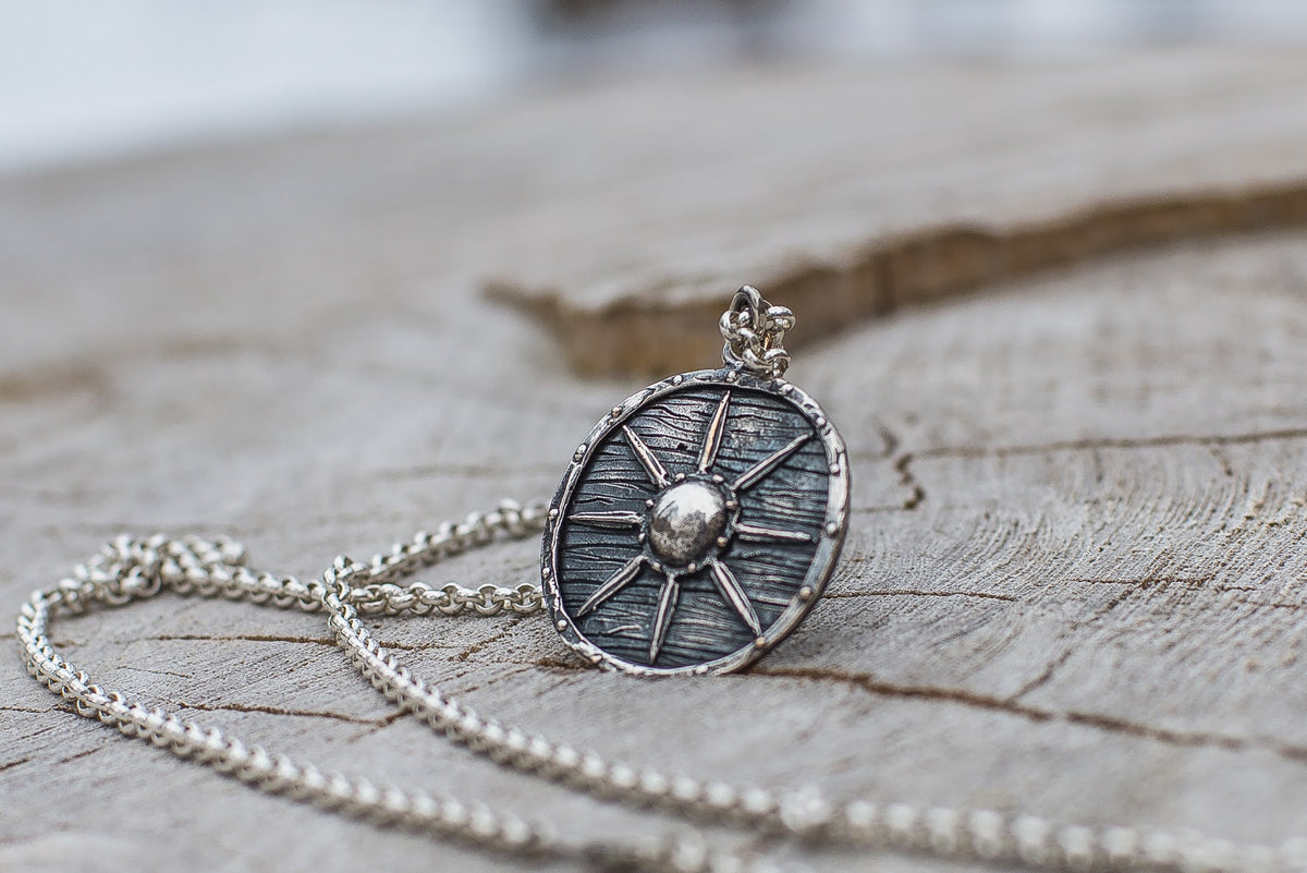 Pendentif Bouclier Floki — Argent 925