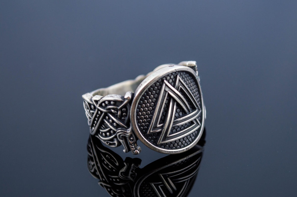 Bague Chevalière Viking Leif — Argent 925