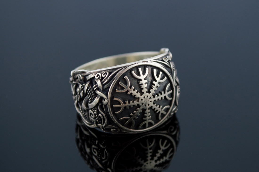 Bague Aegishjalmur et Style Mammen — Argent 925