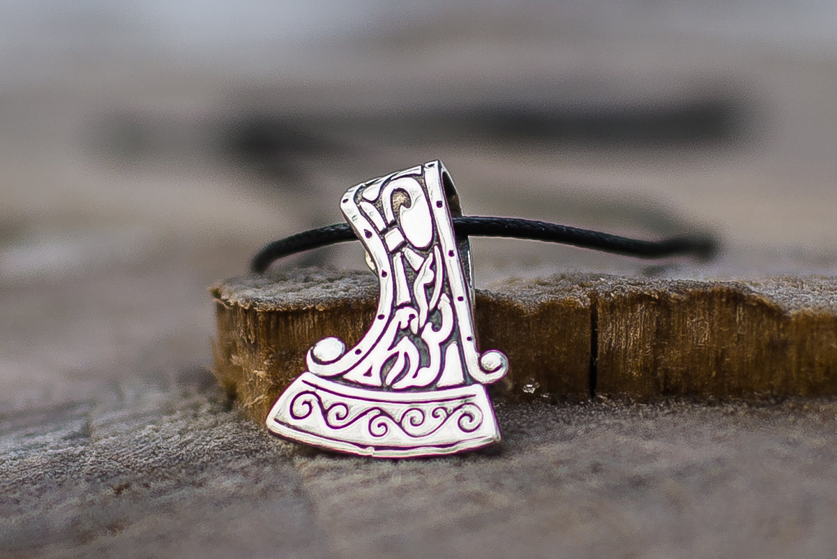 Pendentif Hache et Ornement Dazhbog — Argent 925