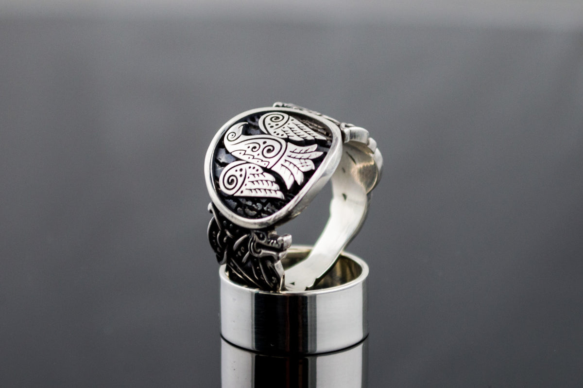 Bague Chevalière Viking Hakon — Argent 925