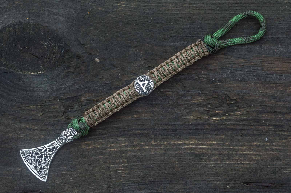 Bracelet Paracorde Médaillon Ulf — Argent 925