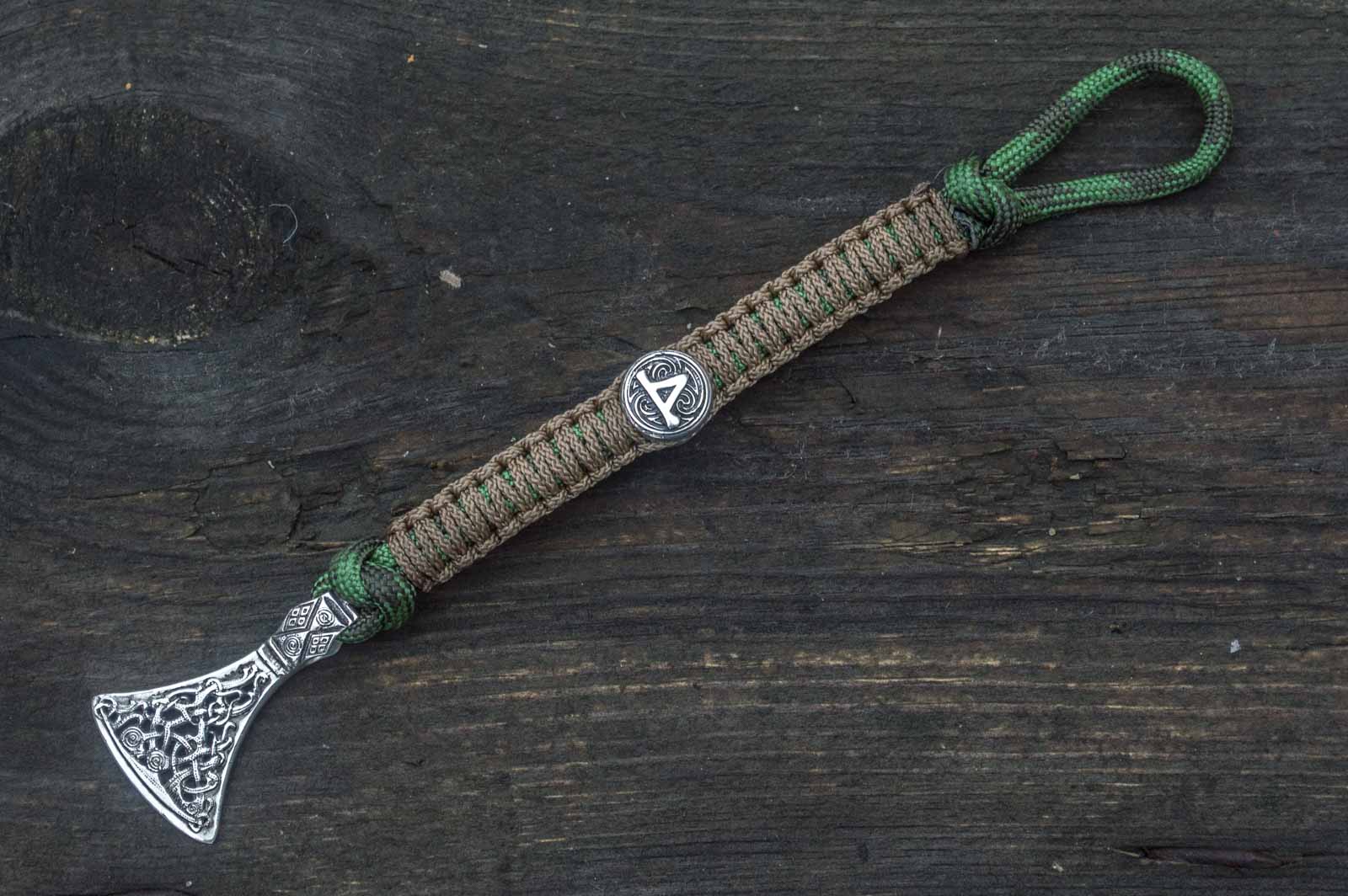 Bracelet Paracorde Médaillon Ulf — Argent 925