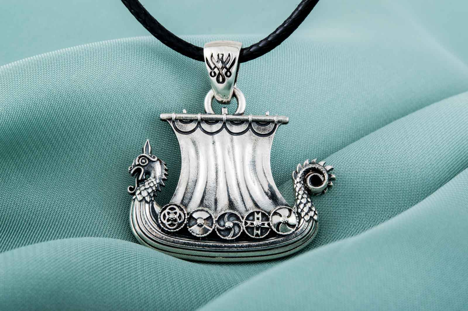 Pendentif Drakkar Bjorn — Argent 925