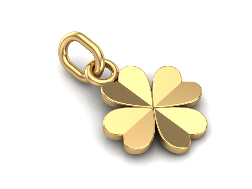 Pendentif Trèfle à Quatre Feuilles — Argent 925