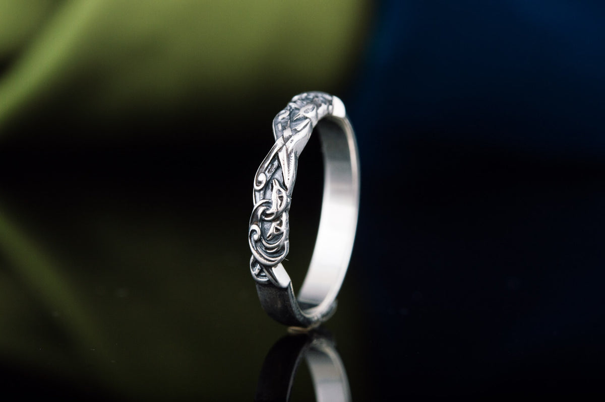 Bague Ornement Fine — Argent 925