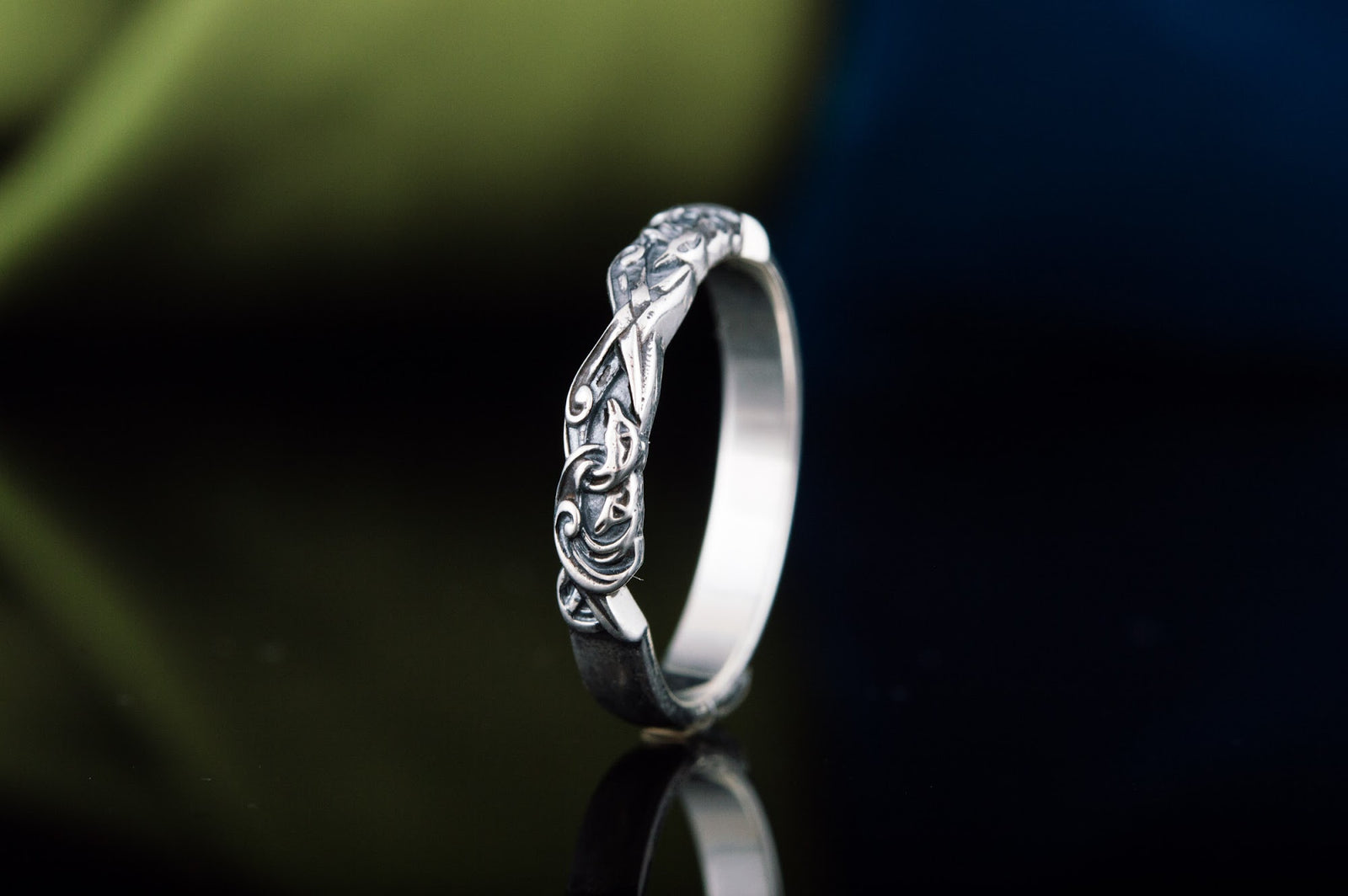 Bague Ornement Fine — Argent 925