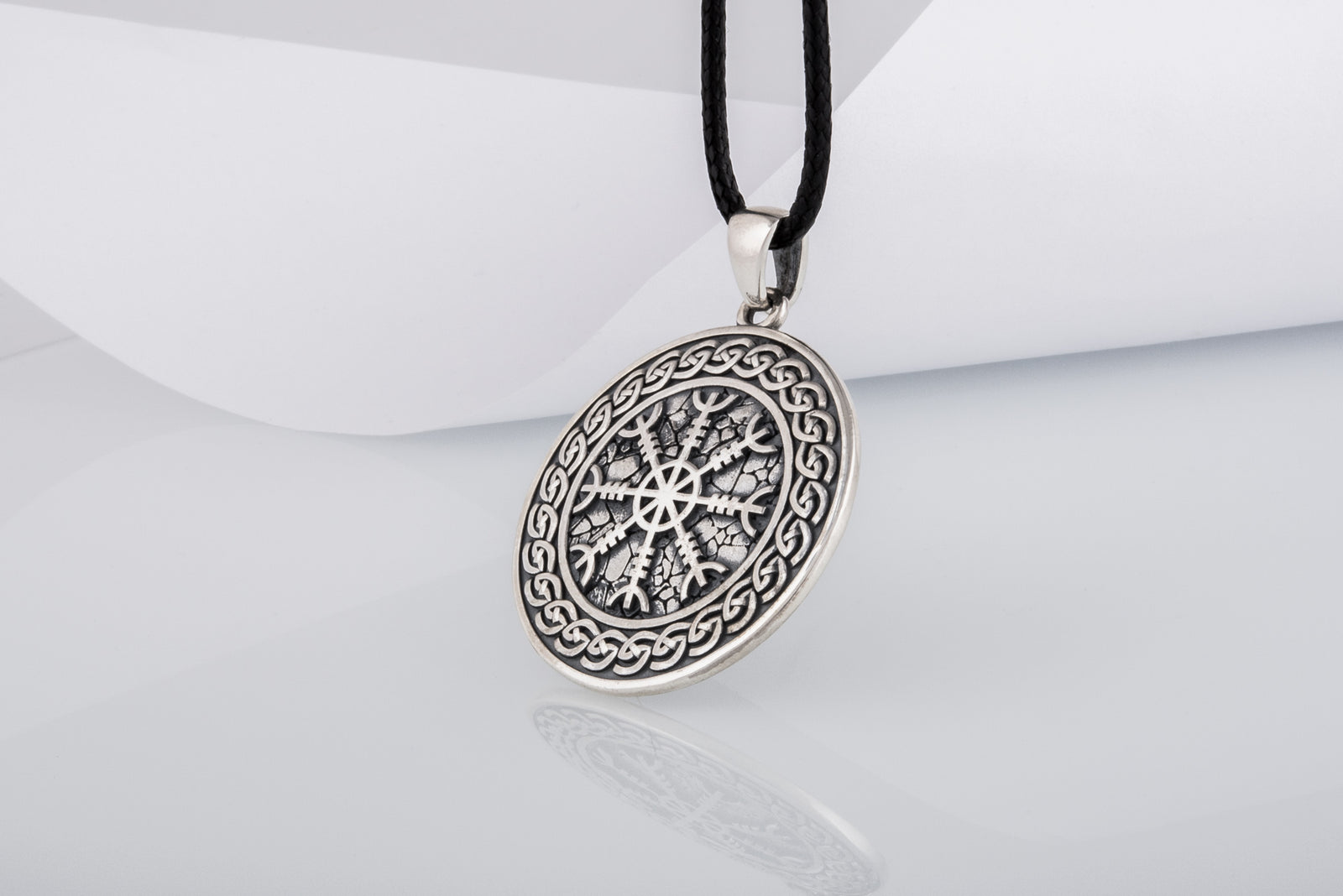 Pendentif Aegishjalmur et Ornement — Argent 925