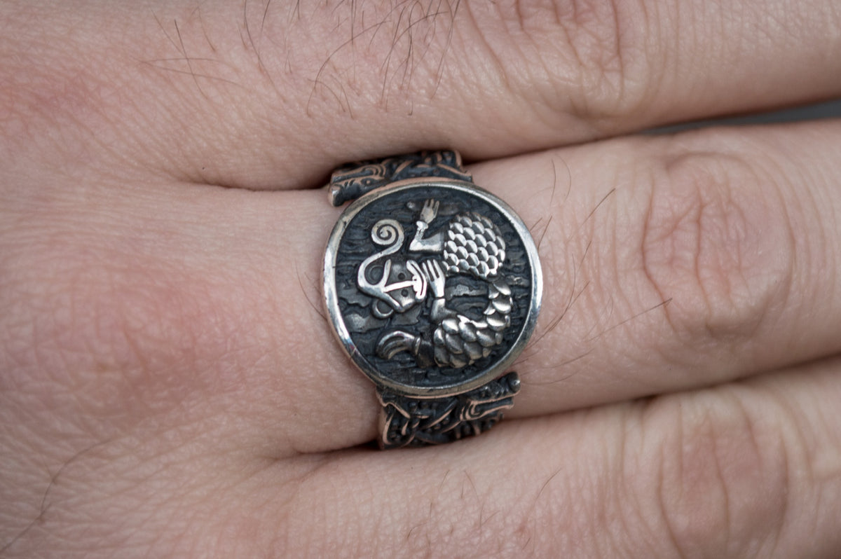 Bague Chevalière Viking Erik — Argent 925